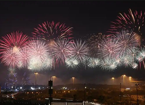 苍梧县焰火晚会